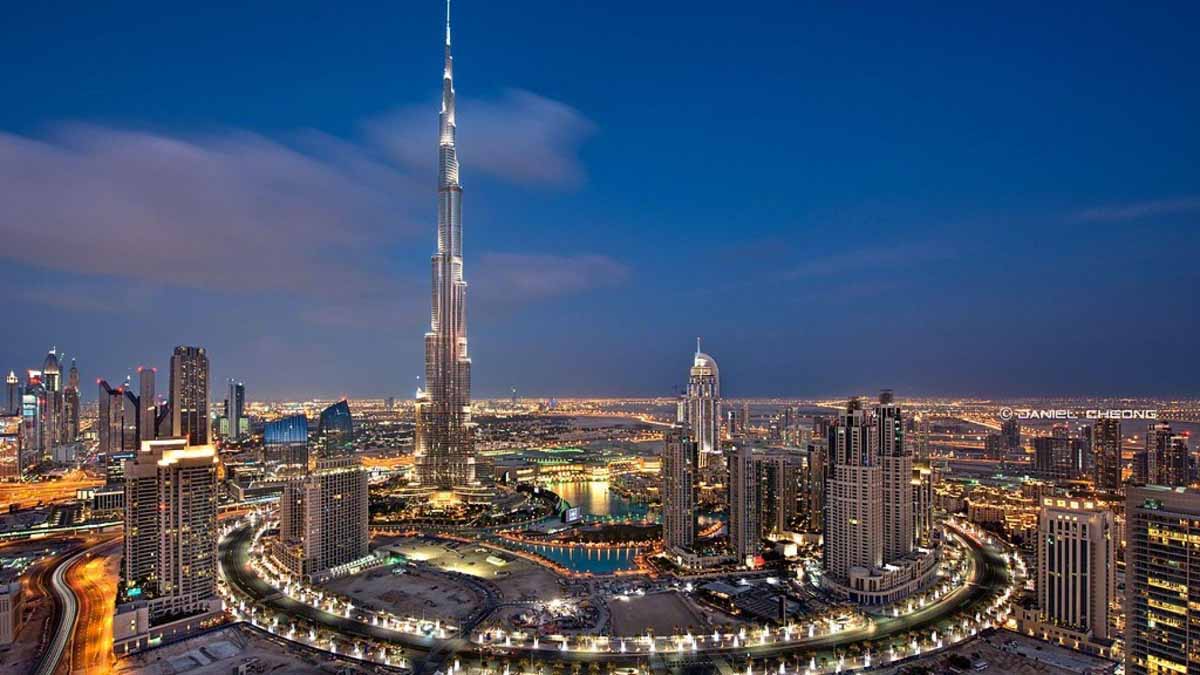 برج خلیفه دبی نمایی زیبا