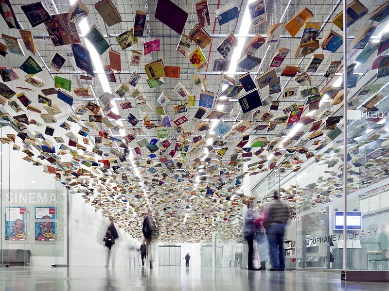 کتابخانه موزه هنر مدرن در استانبول